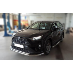 Купити Передній захист F3-10 (нерж) для Toyota Rav 4 2019- рр