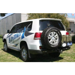 Buy Rear bumper Kaymar Toyota LC200 2007 + Under Parkronics Kaymar K20000-S