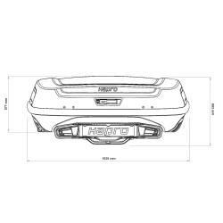 Купить Бокс на фаркоп Hapro Boxer L (Hexagon Black) HP 37500