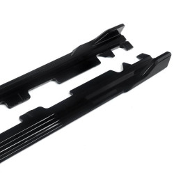 Купить Лезвия под пороги (Черный глянец) для BMW X4 G02 2018- гг