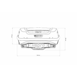 Купить Бокс на фаркоп Hapro Boxer M (Sage Green) HP 37506