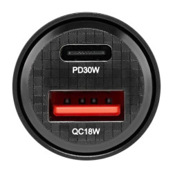 Купить Автомобильное зарядное устройство Winso PRO 30W 1xUSB-C+1xUSB-A