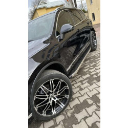 Купити Бокові пороги BlackLine (2 шт, алюміній) для Volkswagen Touareg 2002-2010 рр