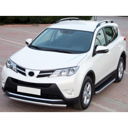 Купити Бокові пороги BlackLine (2 шт, алюміній) для Toyota Rav 4 2013-2018 рр