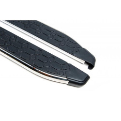 Купити Бокові пороги BlackLine (2 шт, алюміній) для Range Rover III L322 2002-2012 рр