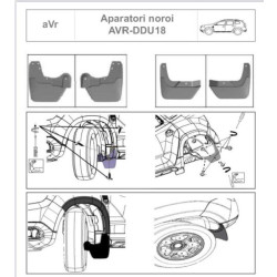 Купить Брызговики Premium (4 шт) для Renault Duster 2018-2024 гг