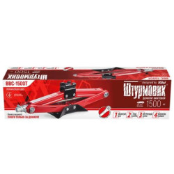 Купити Домкрат гвинтовий "ромб" з тріскачкою 1,5 т, висота підйому 390мм. 2,7кг (BBC-1500T)