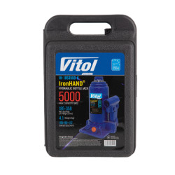 Купить Домкрат гідравлічний  телескоп  5 т валіза. Висота піднімання  185-358 мм 4,1кг Iron Hand (IH-185355D-K)