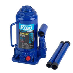 Купить Домкрат гідравлічний  телескоп  10 т картон. Висота піднімання  195-375 мм. 5,9кг Iron Hand (IH-195357D)