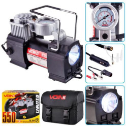 Купити Компресор автомобільний "VOIN" VL-550 150psi/15Amp/40л/прикур./дефлятор/перехідник на клеми