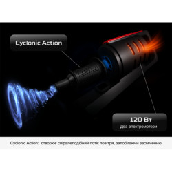 Купити Пилосос "VOIN" V-80 120W/Turbo щітка/Led ліхтар/вологе та сухе чищення/сумка