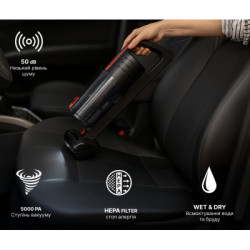 Купити Пилосос "VOIN" V-80 120W/Turbo щітка/Led ліхтар/вологе та сухе чищення/сумка