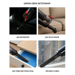 Купити Пилосос "VOIN" V-80 120W/Turbo щітка/Led ліхтар/вологе та сухе чищення/сумка