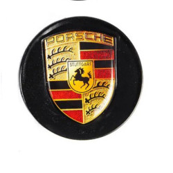 Купити Заглушки у диски 76/71мм чорні (1 шт) для Porsche