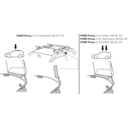 Купити Монтажный комплект Thule 1129 для Ford Focus (mkI)(hatch/sedan/wagon) 1998-2007 (TH 141129)