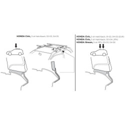 Купити Монтажный комплект Thule 1228 для Honda Civic (mkVII)(hatch) 2001-2005; Stream (mkI) 2000-2006 (TH 141228)
