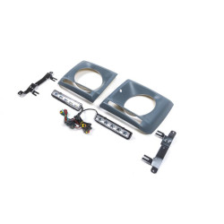 Купить Накладки на фары с LED (5 диодов, комплект) для Mercedes G сlass W463 1990-2018 гг