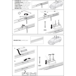Купити Монтажный комплект Thule 3035 для Peugeot 806/807; Citroen Evasion/C8; Lancia Zeta/Phedra; Fiat Ulysse (mkI-mkII) 1994-2010 (TH 183035)