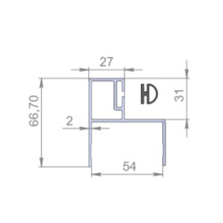 Купить Алюмінієвий профіль дверний Daken Алюміній Італія (2700678914)