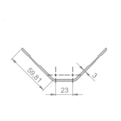 Купить Алюмінієвий профіль, кутик 58х58 Алюміній Україна (2700678916)