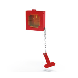 Купить Ключниця пожежна зі склом Daken Clavis Daken Порошкова фарба Італія (8A9002)