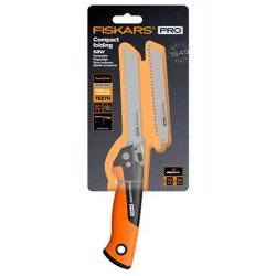 Buy Fiskars Pro PowerTooth Universal Folding Saw, 2 Blades (Metal, Wood), 15 cm 13/24 TPI (1062934)