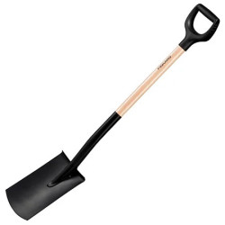 Buy Fiskars Solid Round Head Spade with Wooden Handle (1066722)