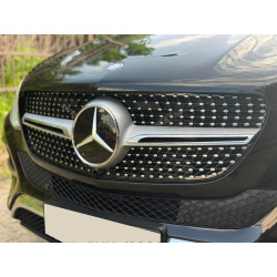 Купити Тюнінг решітка Diamond (GLE) З місцем під камеру для Mercedes GLE/ML сlass W166 2011-2018 рр