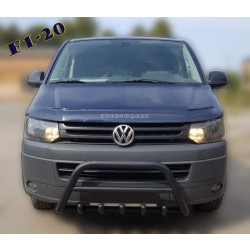 Купить Кенгурятник WT003 Черный Нержавейка для Volkswagen T5 2010-2015 гг