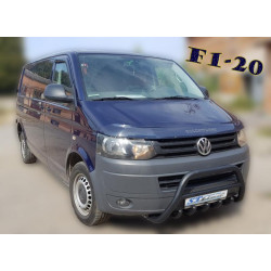 Купить Кенгурятник WT003 Черный Нержавейка для Volkswagen T5 2010-2015 гг