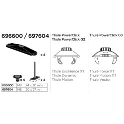 Купить Переходник Thule T-Track Adapter 696600 (TH 696600)