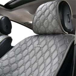 Купить Комплект преміум накидок для сидінь CarLife Turbo, grey