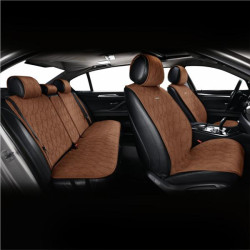 Купити Комплект преміум накидок для сидінь CarLife Racer, coffee