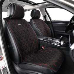 Купить Комплект преміум накидок для сидінь CarLife Nitro, black-red