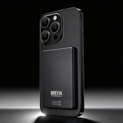 Купити Повербанк (Power Bank) Brevia ePower 10000mAh MagSafe SuperSlim PD20W, Qі15W LCD чорний