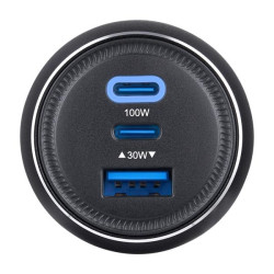 Купити Автомобільний зарядний пристрій Brevia ePower TriPower PRO 130W 2xUSB-C+1xUSB-A