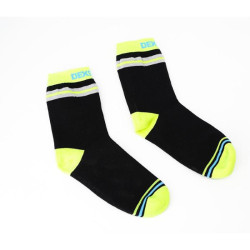 Buy Socks waterproof dexhell Pro visibility Cycling, RW XL (47-49), with a green stripe