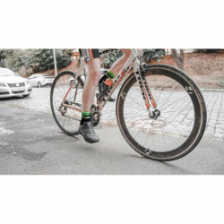 Buy Socks waterproof dexhell Pro visibility Cycling, RW XL (47-49), with a green stripe