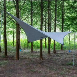 Купить Тент для кемпінгу Naturehike Rhombus NH19TM003, 150D / Silver Coated, 402*268 см, сірий