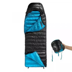Купить Спальник з натуральним пухом Naturehike CWZ400 NH19W400-Z, (7°C), p-р L, жовтий
