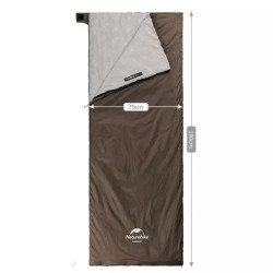 Купить Спальник надлегкий Naturehike Summer LW180 NH21MSD09, (15°C), p-p M, коричневий