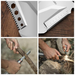 Buy Naturehike's shovel Multifunctional Outdoor Shovel NH20GJ002, Silver