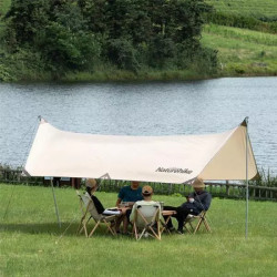Купити Тент для кемпінгу Naturehike Girder NH20TM006, 150D, 300*438 см, золотий (з двома стійками)