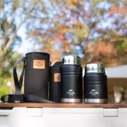 Купити Термос Naturehike Stew beaker NH20SJ041, 304 сталь, 0.5 л, чорний