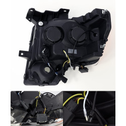 Купить Передние фары Ford F150 2009-2014 PRO серия черные AlphaRex AXHL-FF09-PPTS-B-A