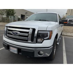 Купить Передние фары Ford F150 2009-2014 PRO серия черные AlphaRex AXHL-FF09-PPTS-B-A