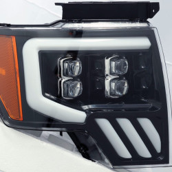 Купить Передние фары Ford F150 2009-2014 LED NOVA серия углево-черные AlphaRex AXHL-FF09-PPTS-LED-LB-A