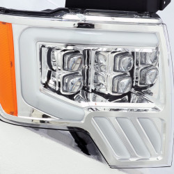 Купить Передние фары Ford F150 2009-2014 LED NOVA серия хром AlphaRex AXHL-FF09-PPTS-LED-C-A