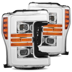 Купити Передні фари Ford Super Duty 2017-2019  PRO серія хром AlphaRex AXHL-FD18-PPTS-C-A