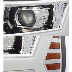 Buy Front headlights Chevrolet Silverado 2007-2013 Pro Series Chrome Alpharex Axhl-Cl07-PTS-C-A